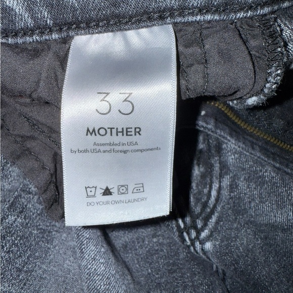 MOTHER Black Cropped Jeans - Picture 3 of 10